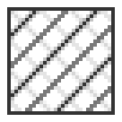 Sparse infill, diagonal beads with a wide gap